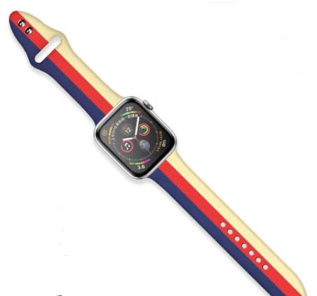 STRIPED SILICON WATCH BAND