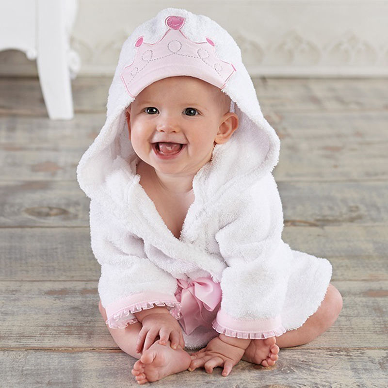 Flanel baby badjas voor kinderen