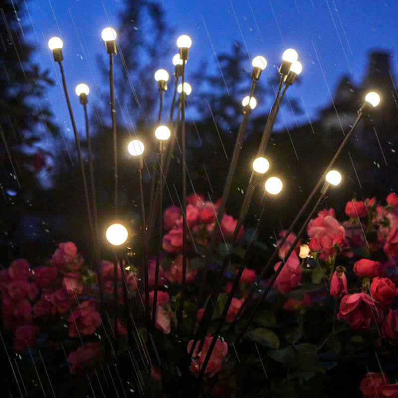 Simülasyon Ateşböceği Işık Açık Bahçe Dekorasyonu Çim Peyzaj Lambası Noel Dekor Güneş Led Işıkları Açık Bahçe Işıkları