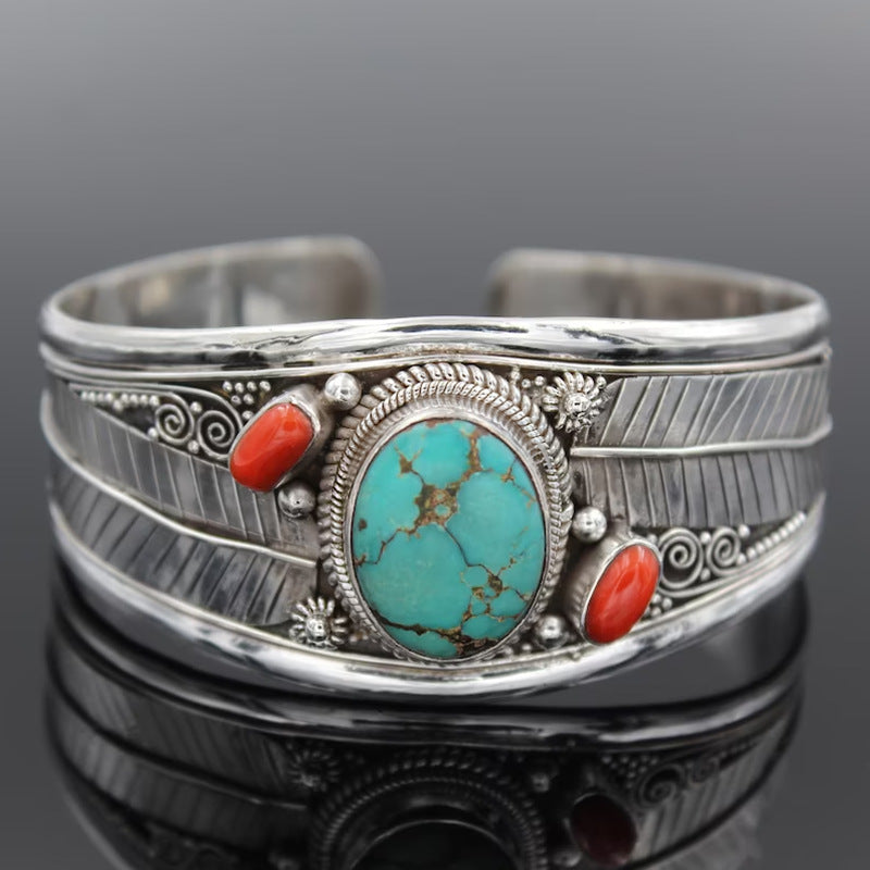 Jewelry faisin stíl bohemian stíle bracelet patrún seanré turquoise