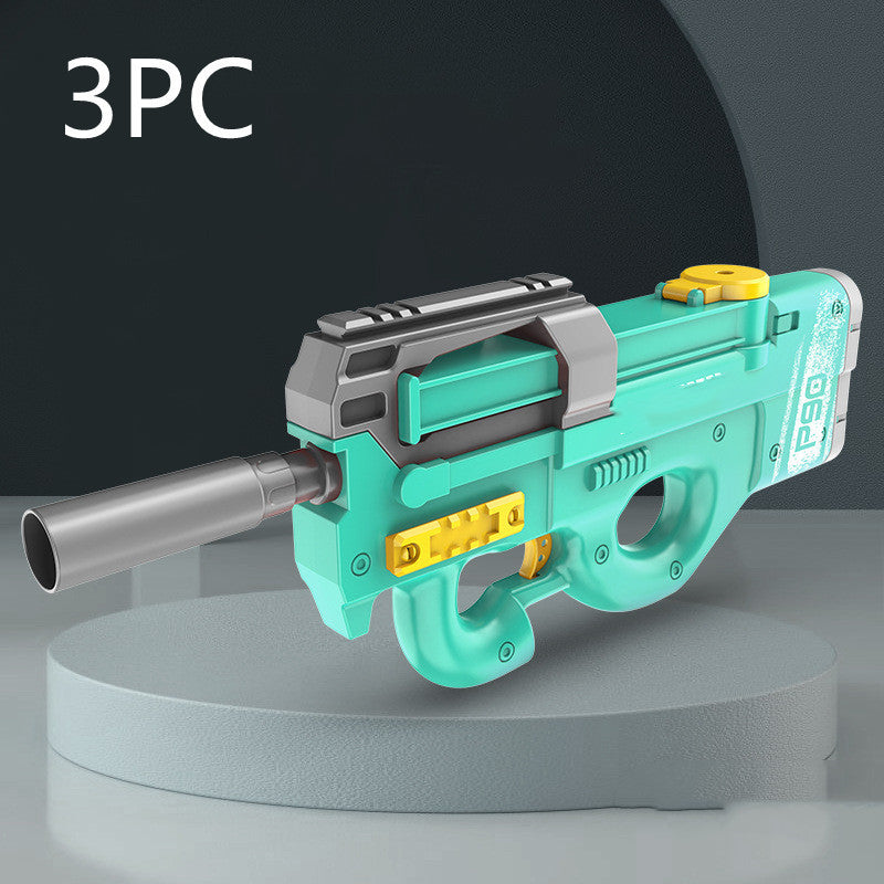 Nieuwe P90 Electric Water Gun Hightech Kids Toys Toys Outdoor Beach Pool Grote Capaciteit Zomergel Blastend Water Gun voor volwassenen