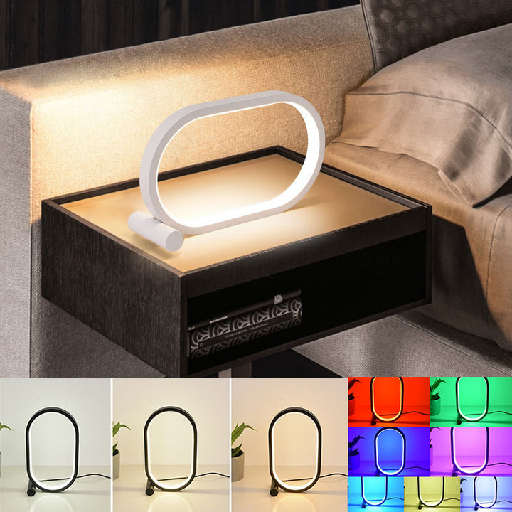 USB-Plug-in-Lampe Ovale Acryllampe Touch Control Dimmable Moderne einfache kreative Nachtlampen Nacht Lesel Lampenschischtisch LED LED