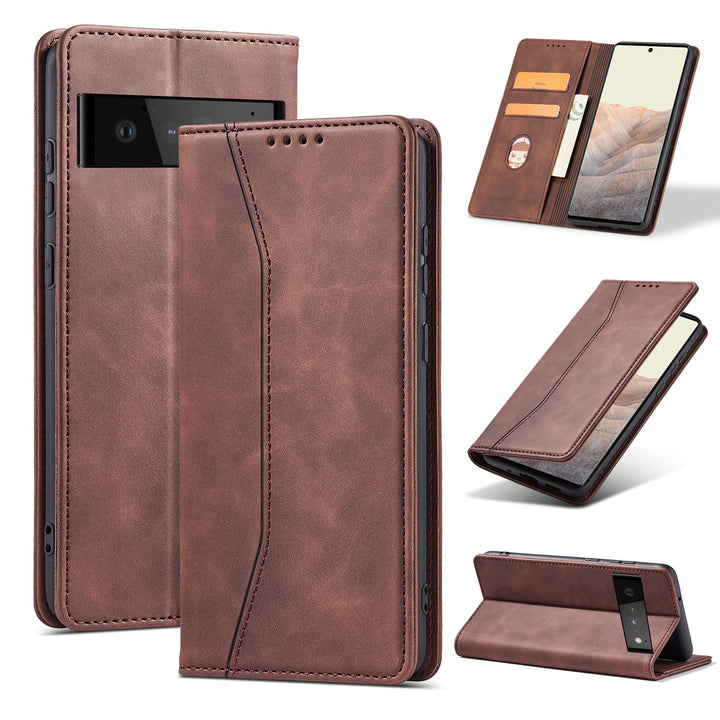 Mobile Phone Leather Case Magnetic Flip Cover