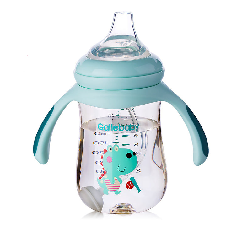 Tasse de paille à double usage bébé tasse d'eau bébé