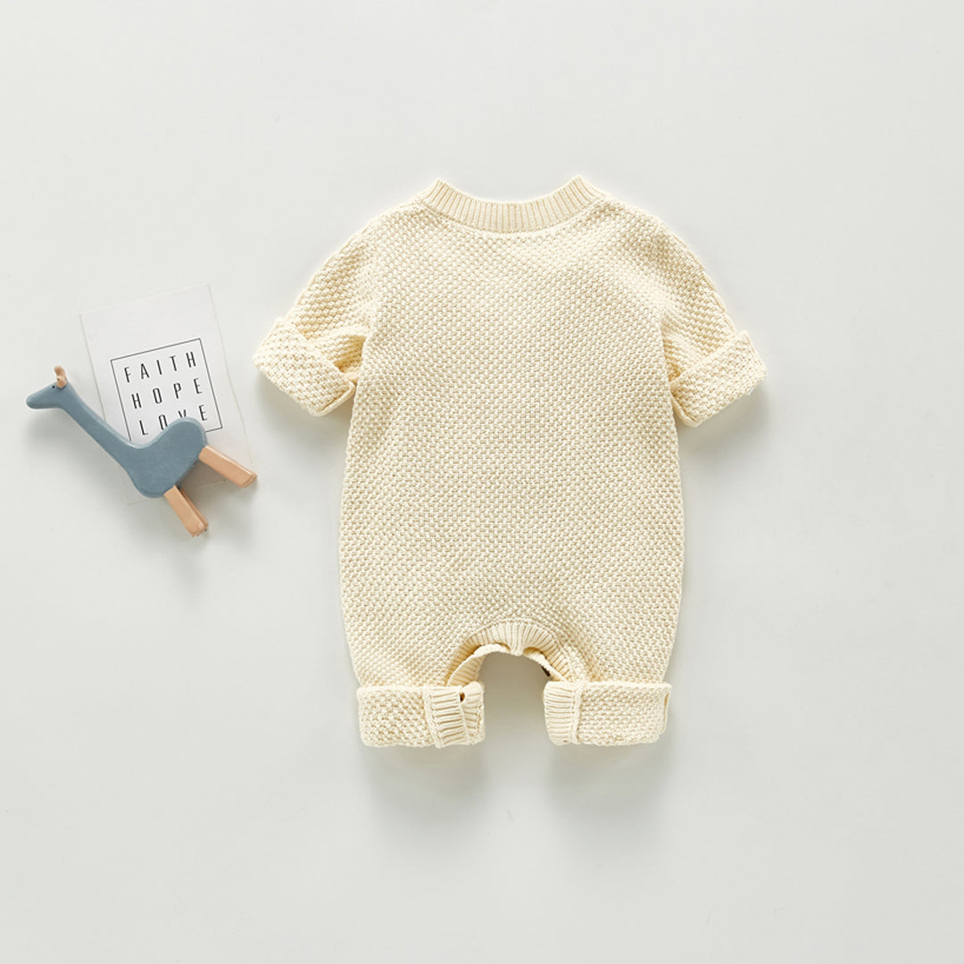 Baby katoen en wollen bodysuit