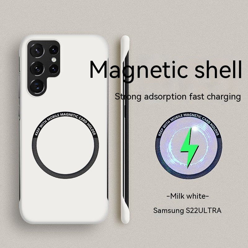 Ultra-thin Frameless Magnetic Wireless Charger Drop-resistant Soft Protective Case