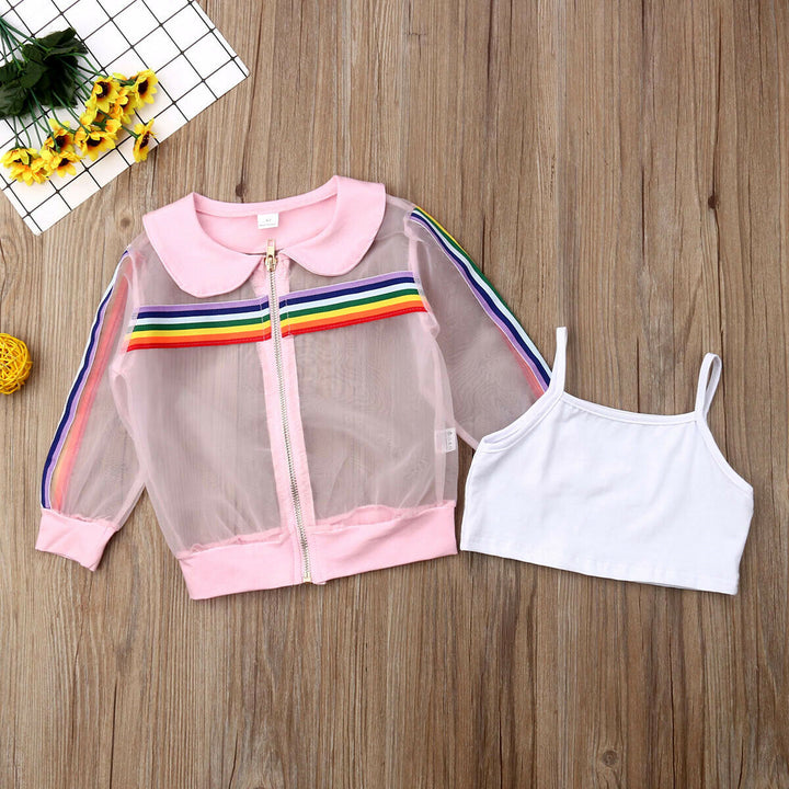 Baby girl summer jacket sports children's wear