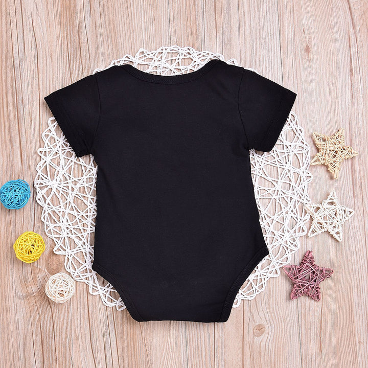 Dikke en mooie romper zomer peuter babymeisje jongens romper mouwloze brief bedrukte jumpsuit outfits sunsuits -kleding playsuit