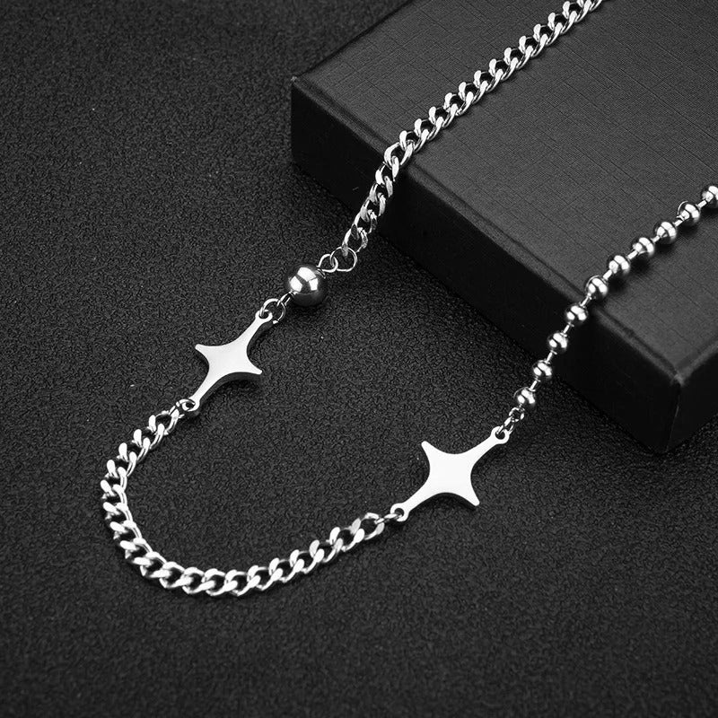 Unisex Style Trend Titanium Stahlhänger Halskette