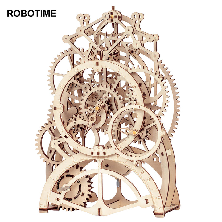 Robotime ROKR Pendulum Clock 170 PCS 3D Trepuslespill Leker Byggesteinssett