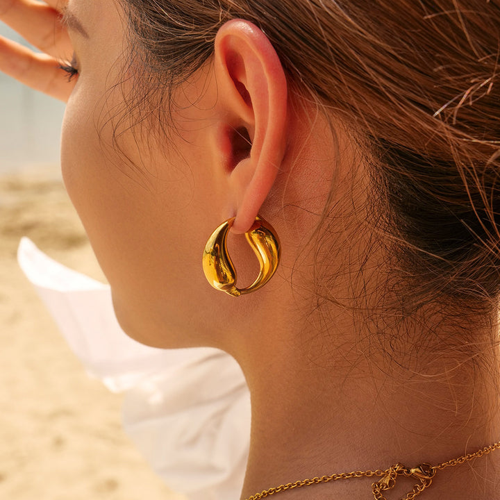 Mode goldene personalisierte Ohrringe Fische