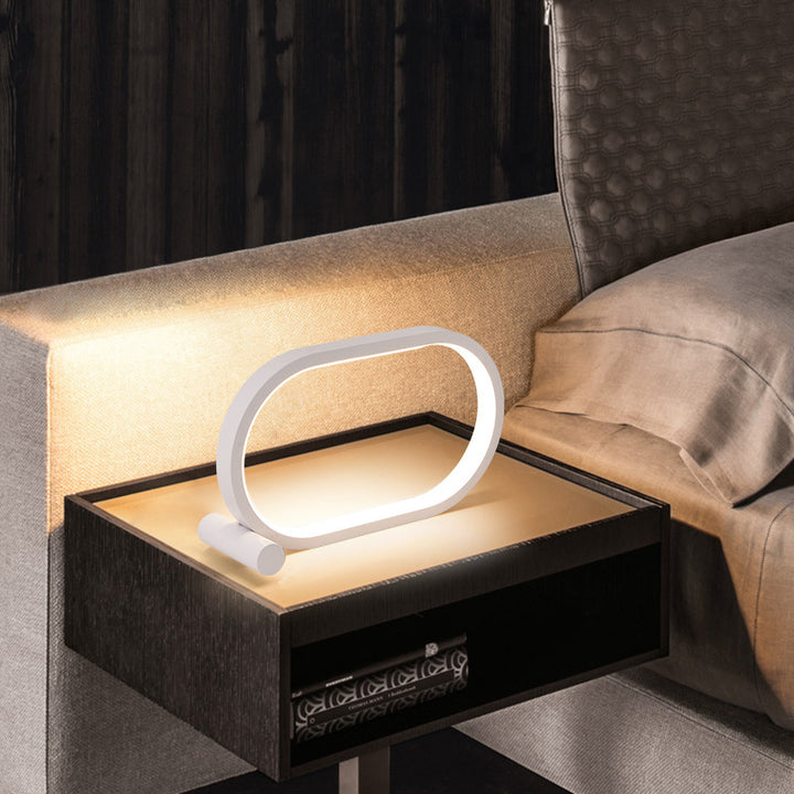 Lampe plug-in usb lampe ovale en acrylique
