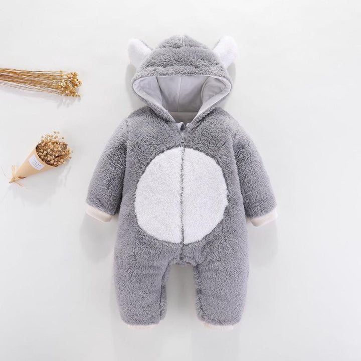 Baby Jumpsuit Shu Baumwoll Samt kriechende Kleidung