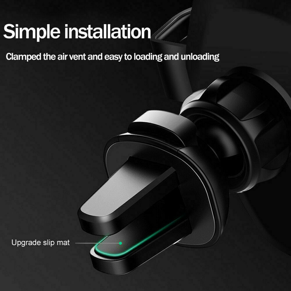 10W Qi Wireless Fast Car Charger Mount Holder Stand Automatic Cleming Charging