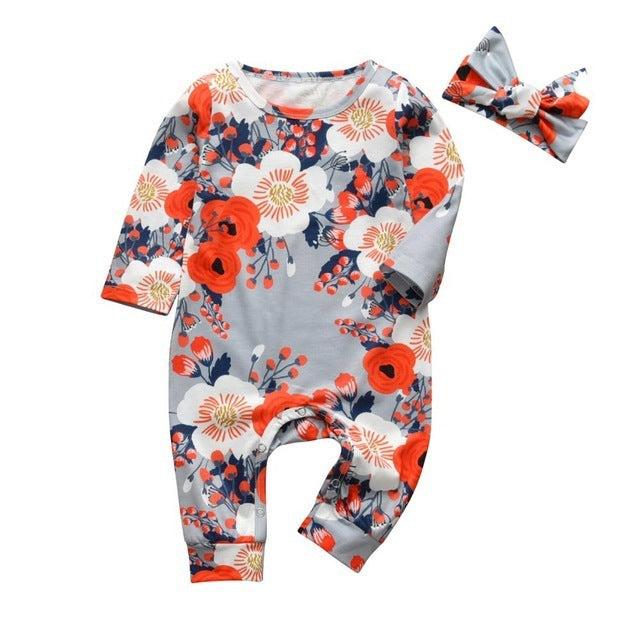Baby print jumpsuit