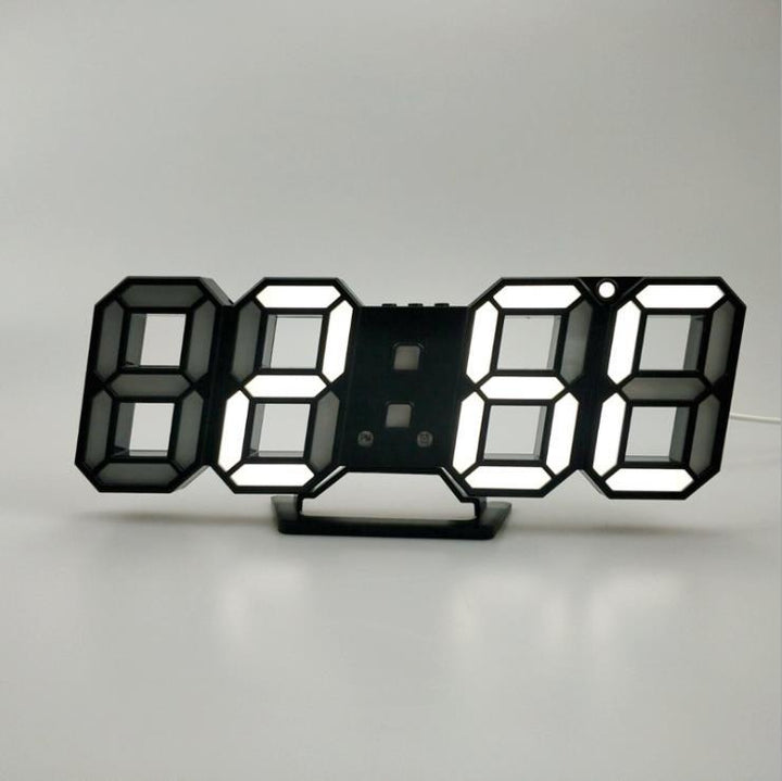 3D LED -seinä digitaalinen kello