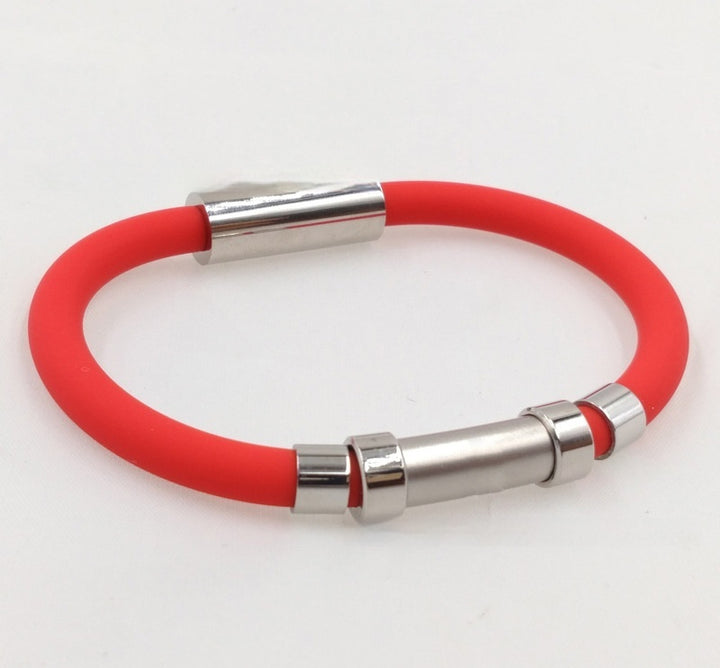 Antistatische magnetische snap siliconen armband