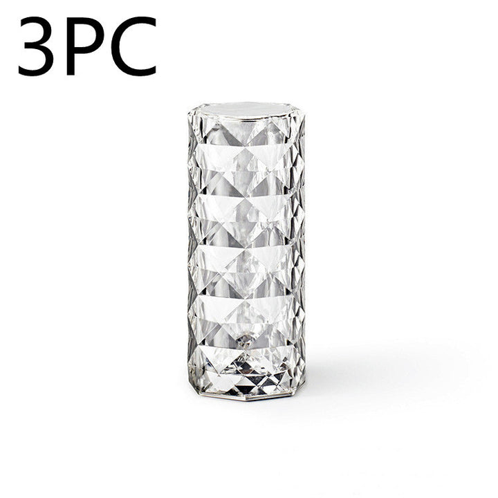 Lampes à lampe à cristal nordique lampes à table USB chambre à coucher tactile atmosphère diamant nocturne légère de rose projecteur de lampe décor