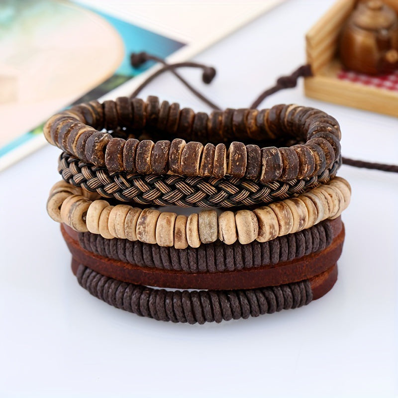 European And American Simple Retro Set Bracelet Diy Weaving