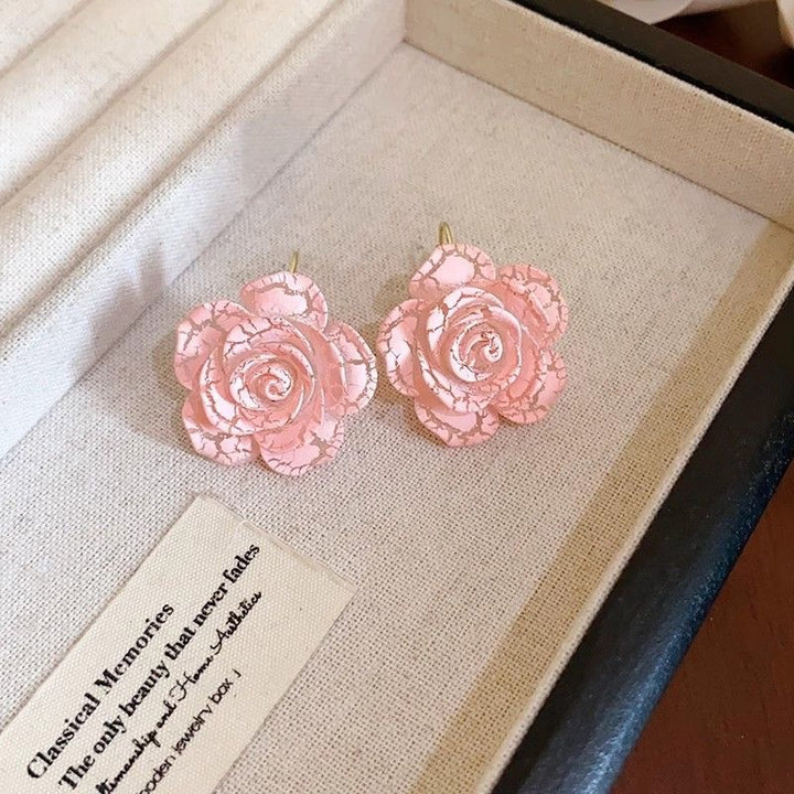 Resin Flower Earrings Fashion Girl