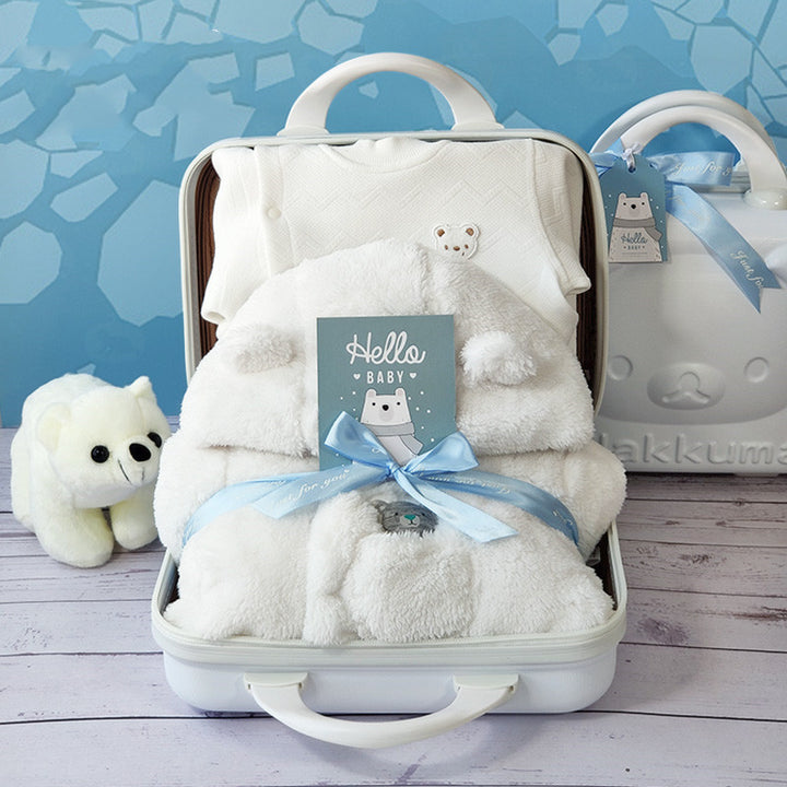 Baby Gift Box Guente de oso polar acolchado Jumpón para hombres y mujeres para hombres y mujeres