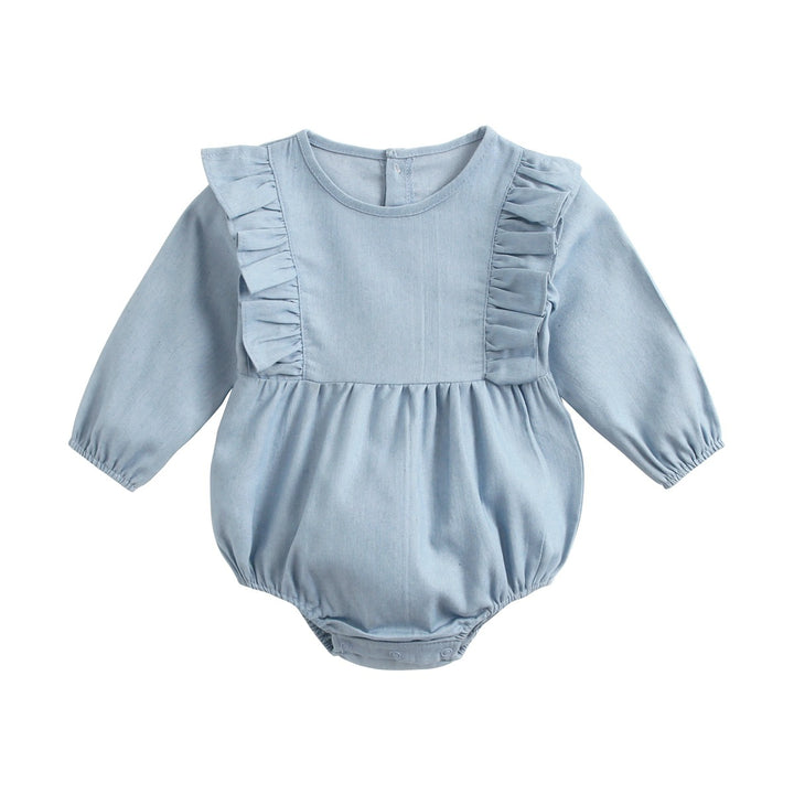 Baby Denim Clothes Bodysuit Wrap Fart Romper