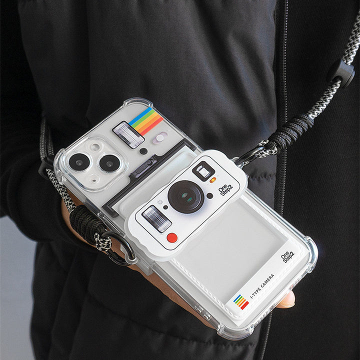Moda minimalist kamera şekil kartı kılıfı