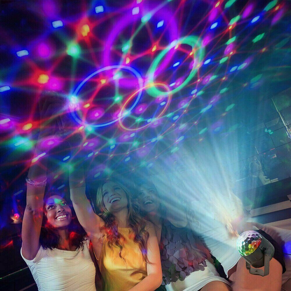 Disko parti ışıkları strobe LED DJ Ball Sound etkinleştirilmiş ampul dans lambası dekorasyonu