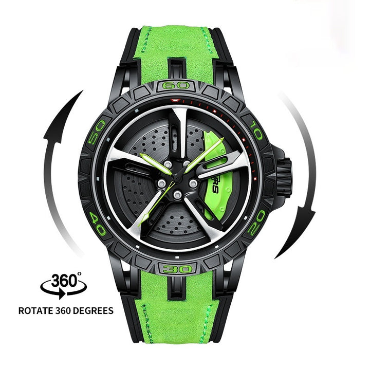 Reloj de hombres Matrícula Hollow tridimensional