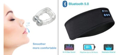 Kablosuz Bluetooth uyku kulaklıklar kafa bandı İnce yumuşak elastik rahat müzik kulak telefonları yan uyuyan sporlar için göz maskesi