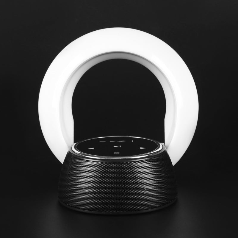 الإبداعية بلوتوث مضخم صوت ستيريو المتكلم LED مصباح مكتبي ستبليس يعتم للطي اللمس جو ضوء الليل