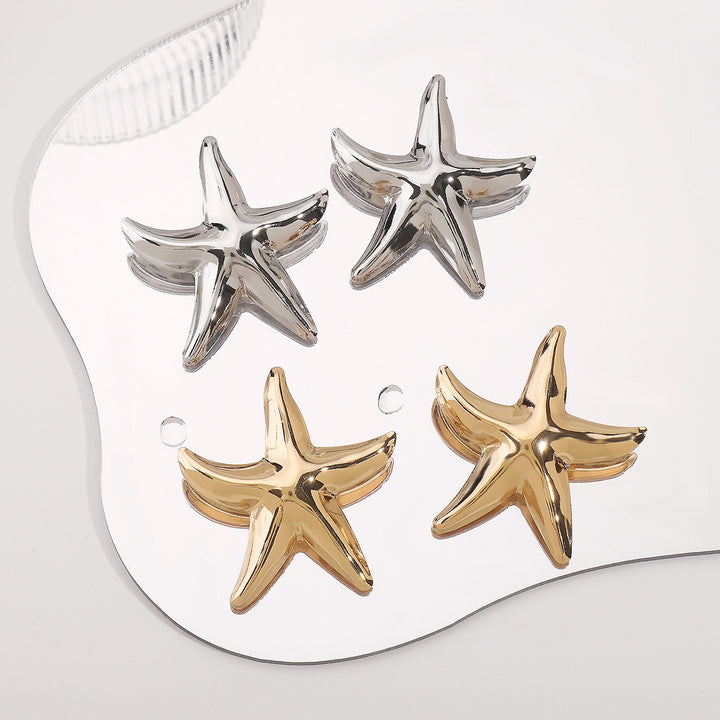 Minority Fashion Metal Starfish Earrings