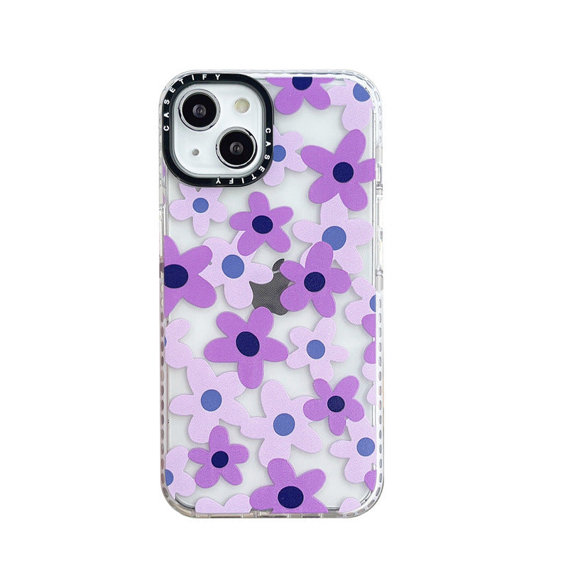 Purple Flowers For Ip13Pro Mobile Phone Case