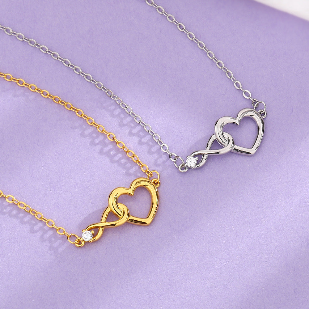 سوار على شكل قلب مجوهرات الأزياء سوار الحب متعدد الاستخدامات هدية لصديقتك في عيد الحب