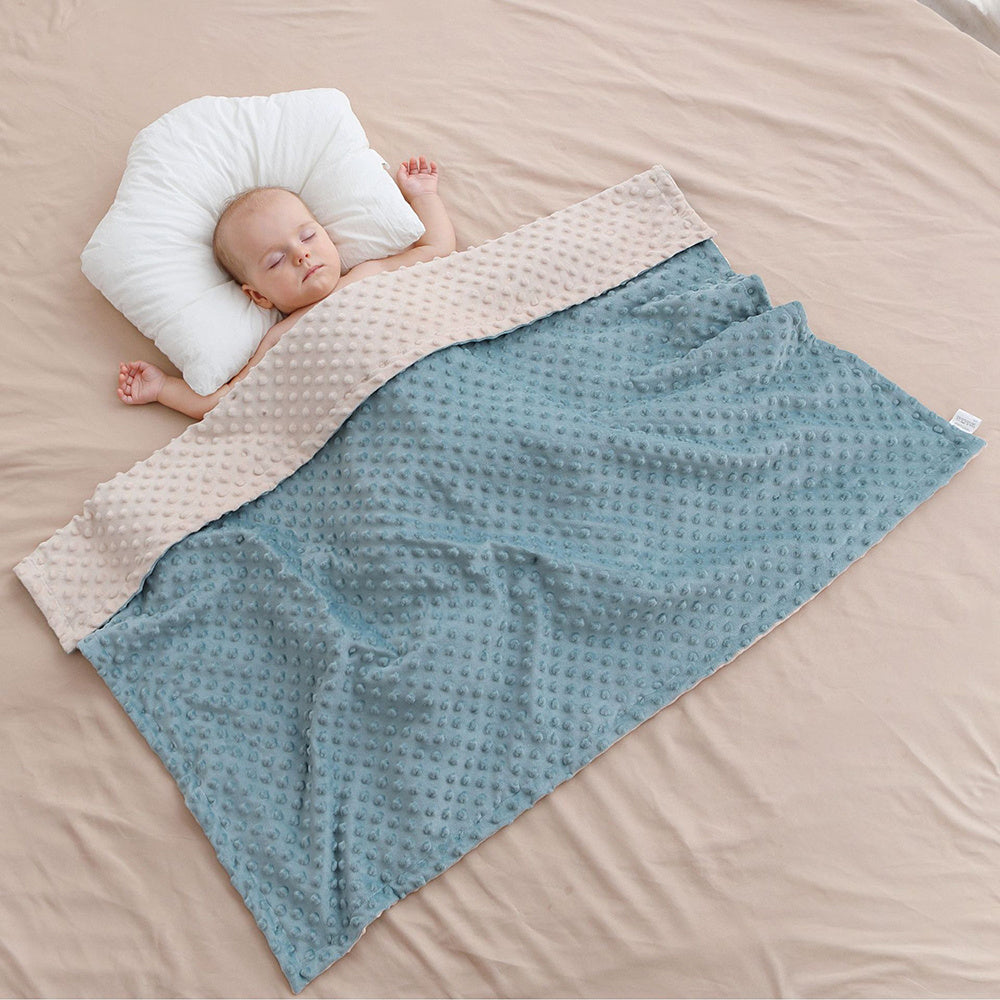 Детское одеяло для девочек Супер мягкое двойное слое с пунктирной подложкой мягкое детское одеяло с пунктирной поддержкой новорожденных питомники пеленание