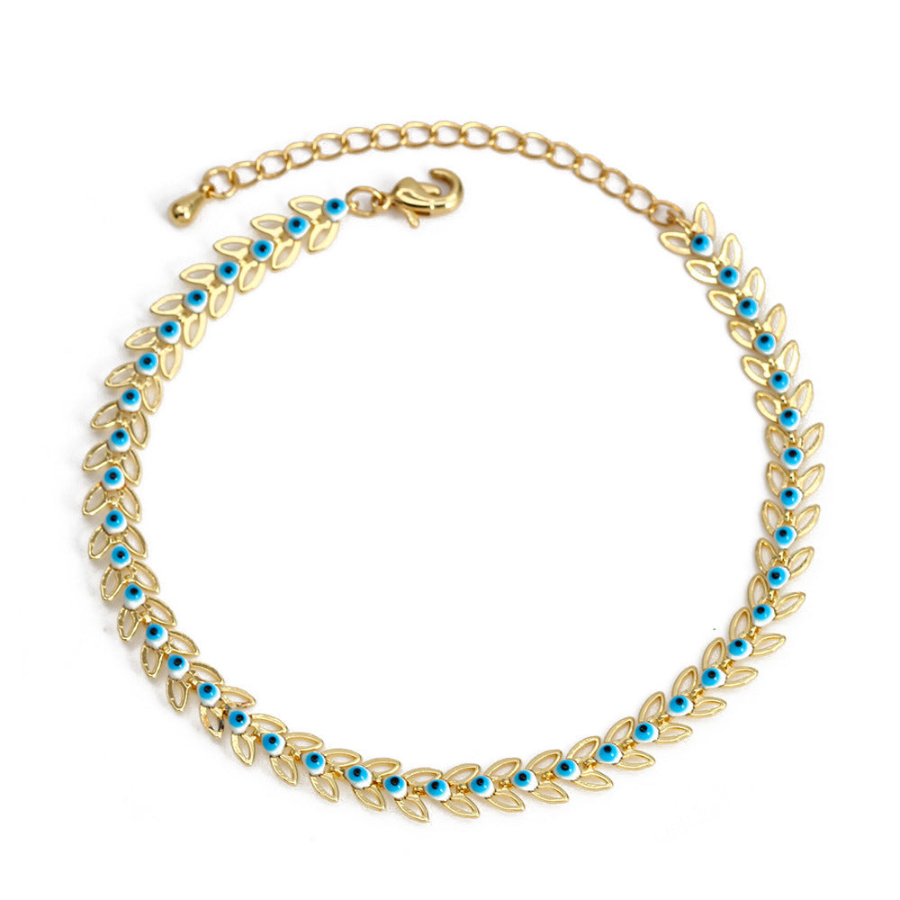 Women's Geometric New Blue Eye Bracelet