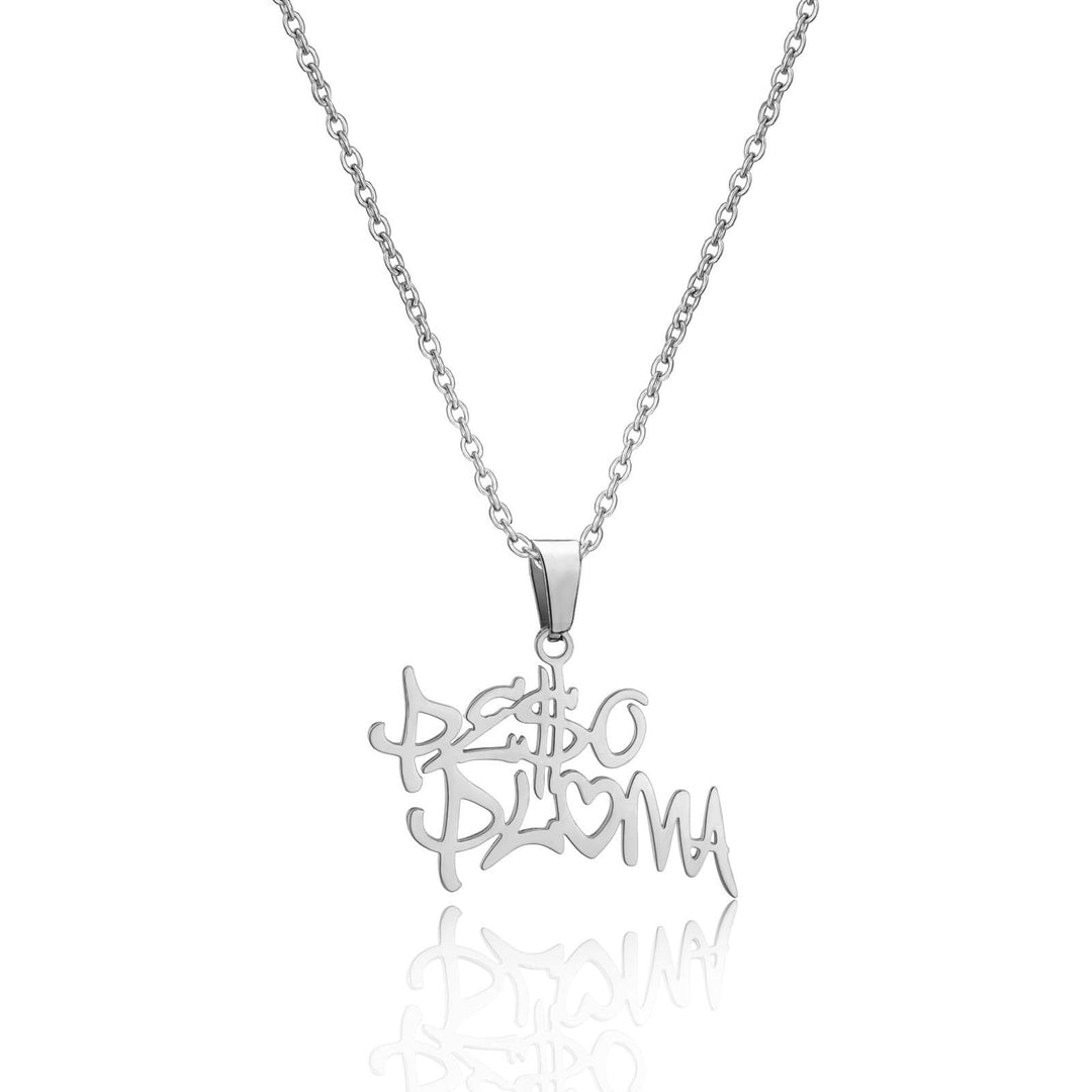 Stainless Steel English Name Necklace For Men And Women