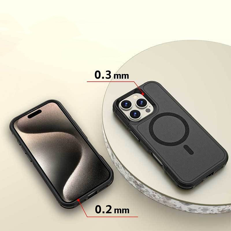 Magnetic Suction Two Anti-frosted Soft Glue Phone Case