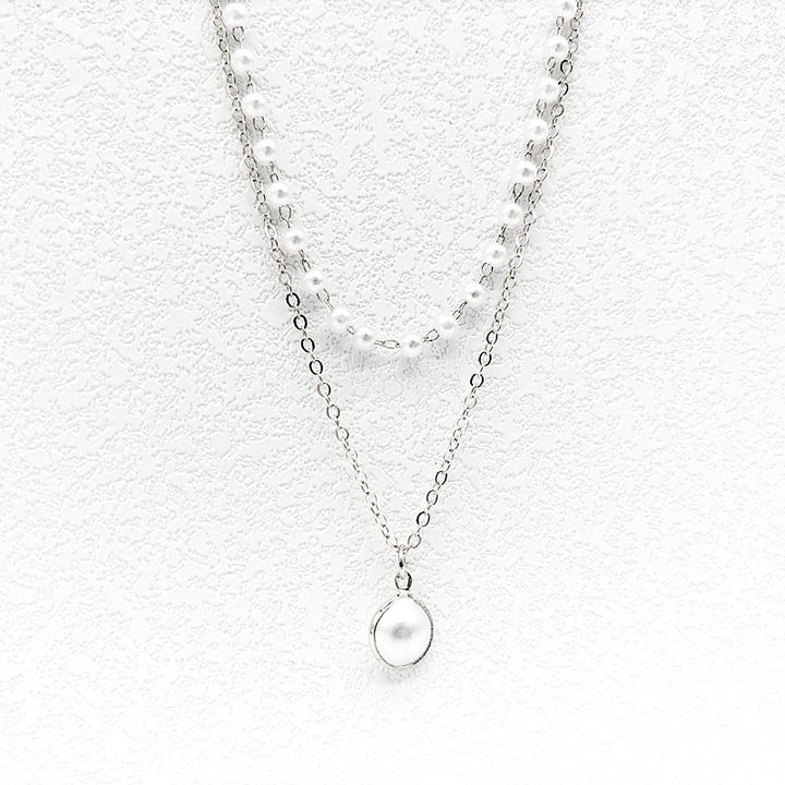 South Korea Niche Women's Simple Elegant Pearl Pendant Necklace