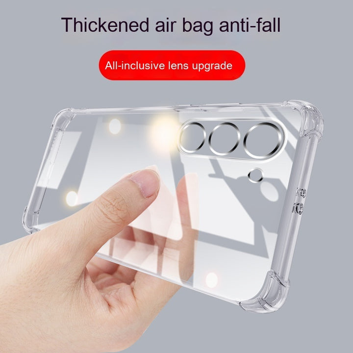 Tillämplig S23 Telefonfodral Airbag Drop Resistent Transparent Silicone Soft Shell