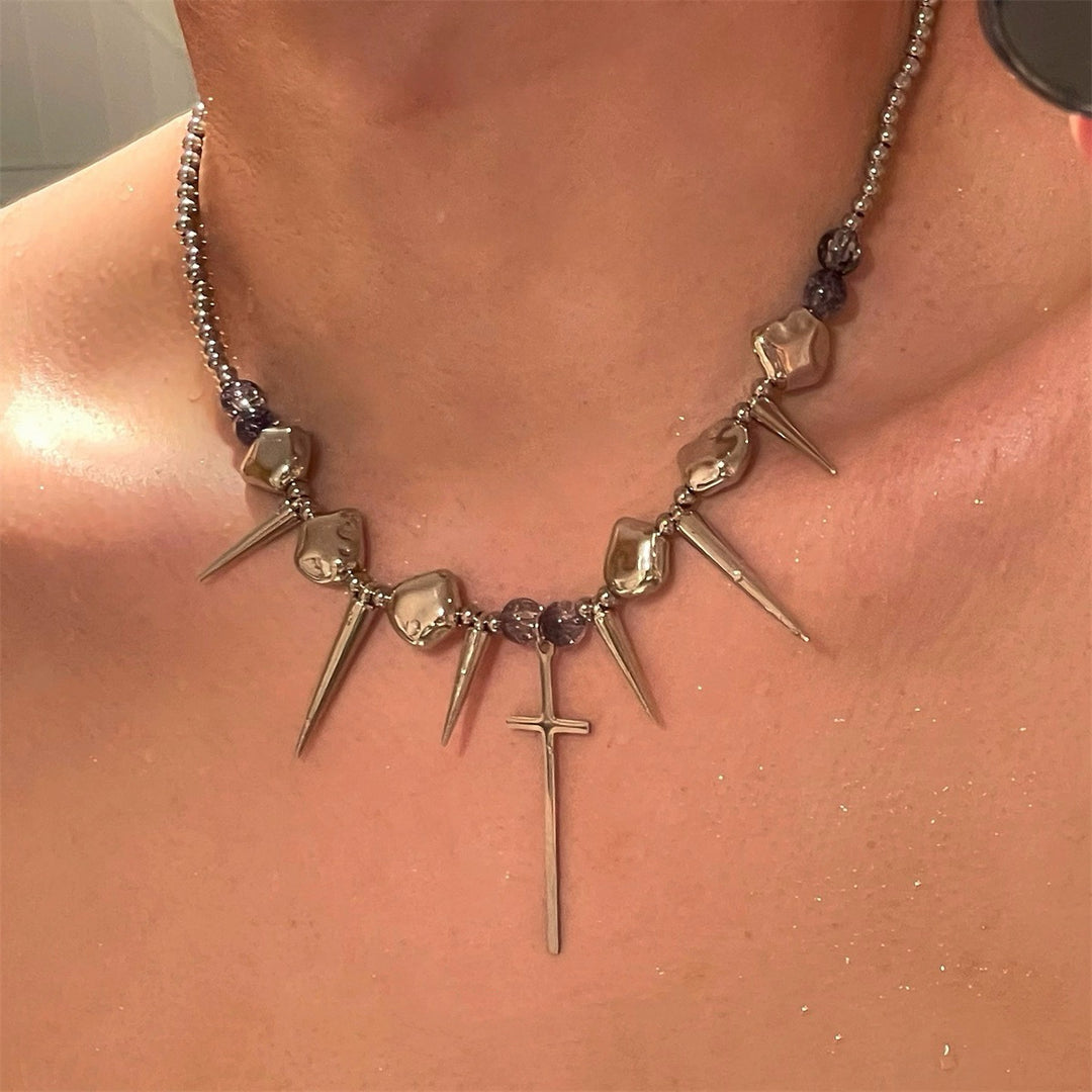 Collana croce Collana Clavicle irregolare