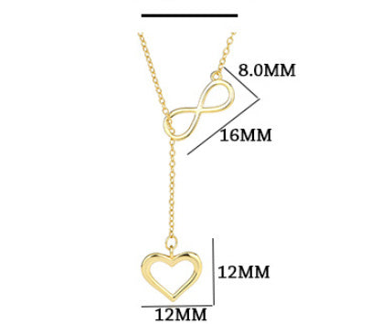 Fashion Numbers Heart-shaped Necklace For Women