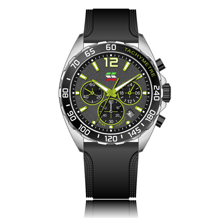 Gummi-Gurt-Quarz Uhr Modeuhr Sechs-Pin-Timing Sport Watch