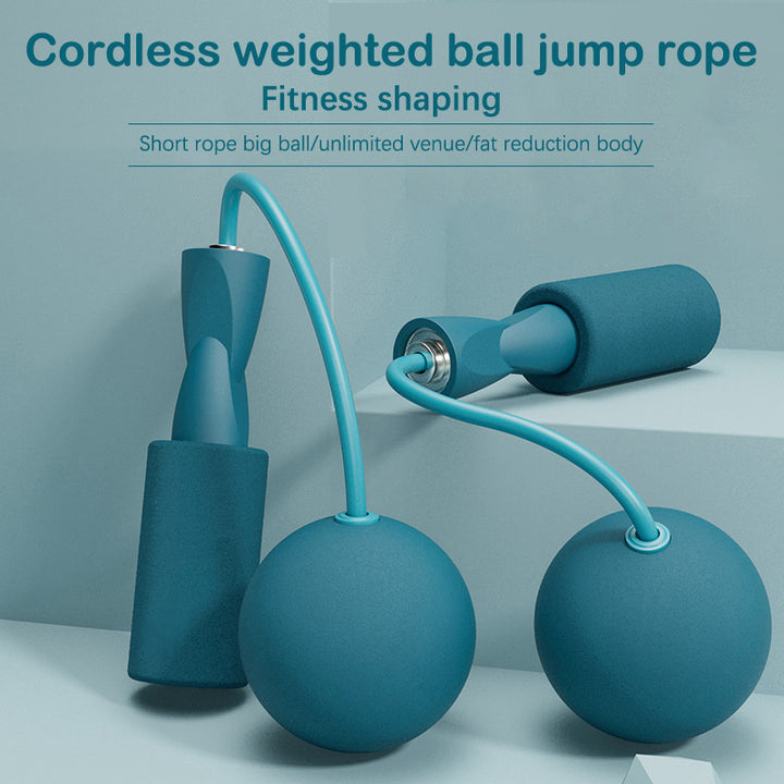 Corde à saut d'entraînement Corde de saut de fitness et poignées de silicone pour femmes hommes enfants avec une balle de bille sans fil sans fil ROPE PVC PVC pour la forme