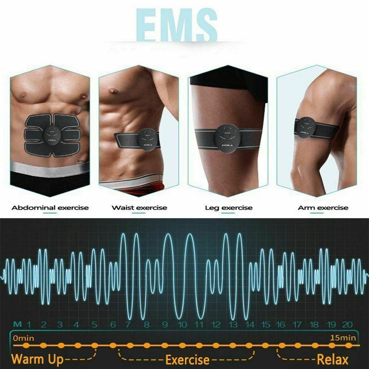 Elektrische Muskelmaschine ABS -Tongürtel -Simulation Fettbrenner Bauch Shaper