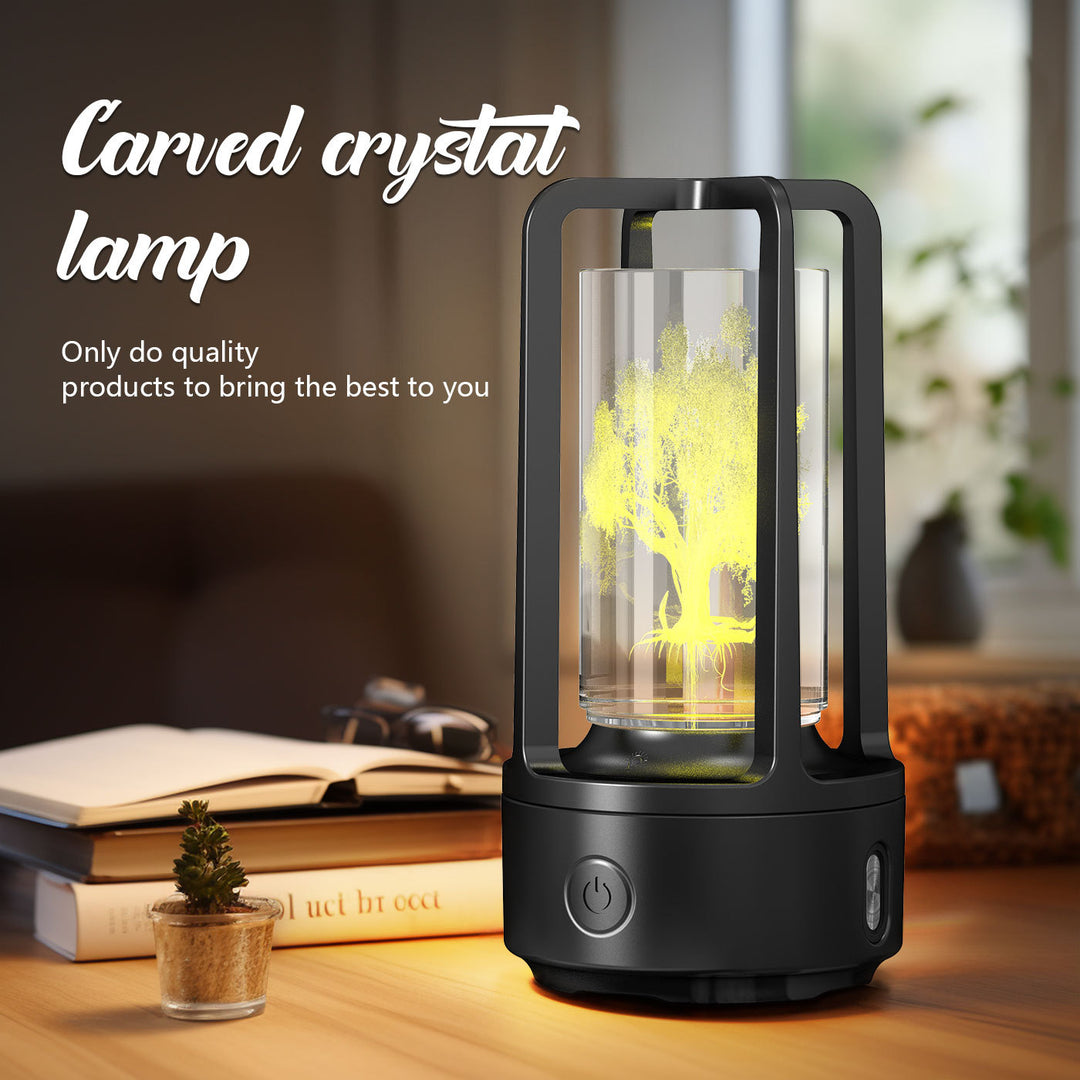 Creative 2 In 1 Audio Acryl Crystal Lamp en Bluetooth -luidspreker Valentijnsdag Gift Touch Night Lamp