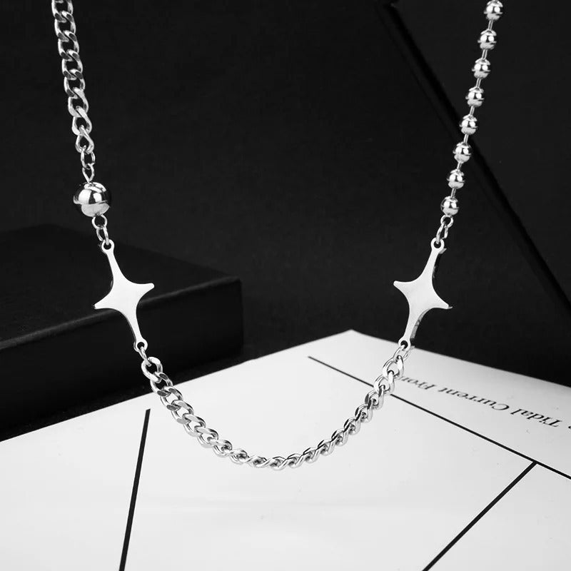 Unisex Style Trend Titanium Stahlhänger Halskette