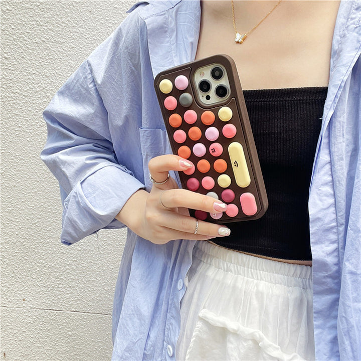 Compatible With Silicone Three-dimensional Keyboard Mobile Phone Case Full Package