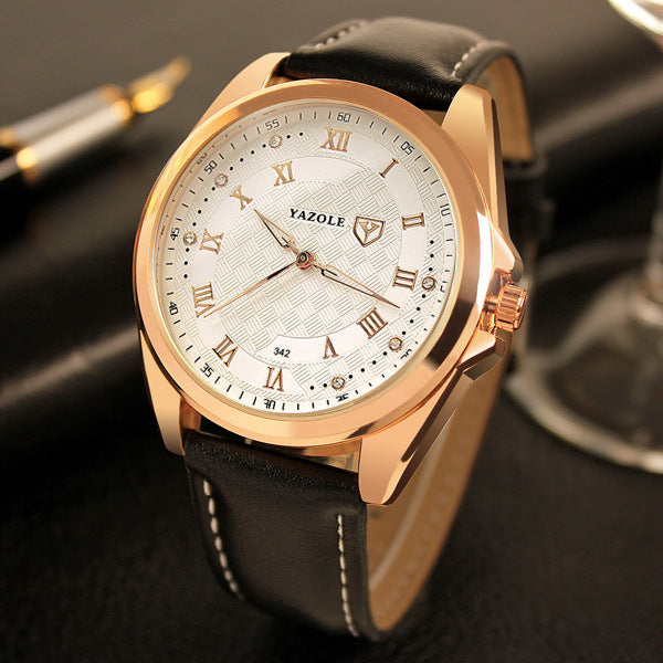 Quartz de montre pour hommes d'affaires