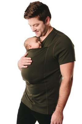 Mutter Träger Baby T -Shirt -Stoff